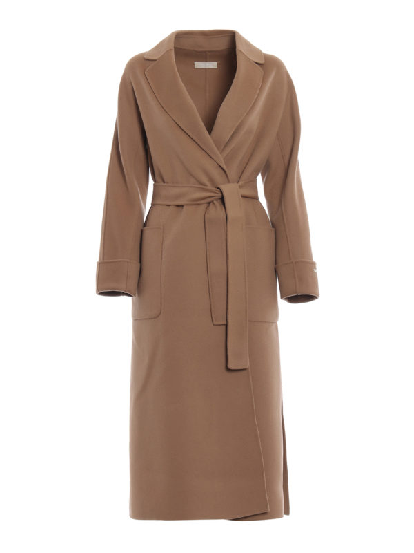 Max Mara: Lange Mäntel - Langer Mantel - Hellbraun