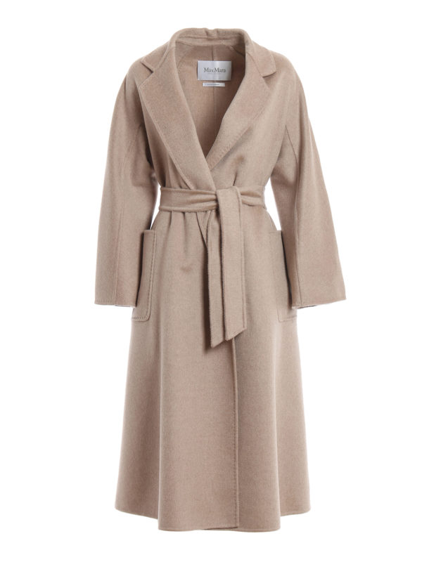 Max Mara: long coats - Labbro double cashmere wrap coat