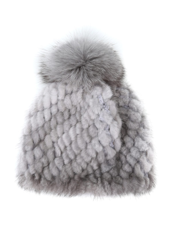 Max Mara: Mützen online - Mütze - Hellgrau