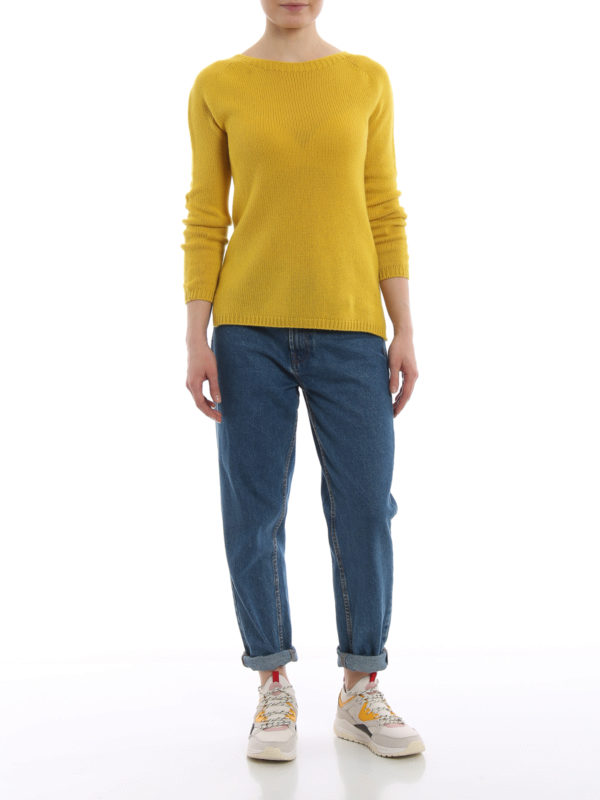 Max Mara Yellow Sweater Max Mara Giorgio Yellow Cashmere Sweater