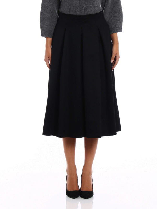 Max Mara: Knielange und Midi Röcke online - Midirock - Schwarz