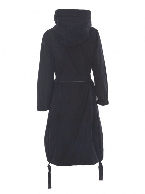 Max Mara: parkas online - Lightpi waterproof parka in Blu Notte color