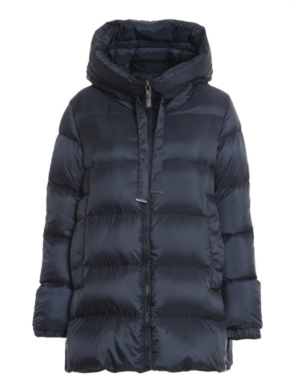 Max Mara: Kurze Daunenjacken - Daunenjacke - Blau