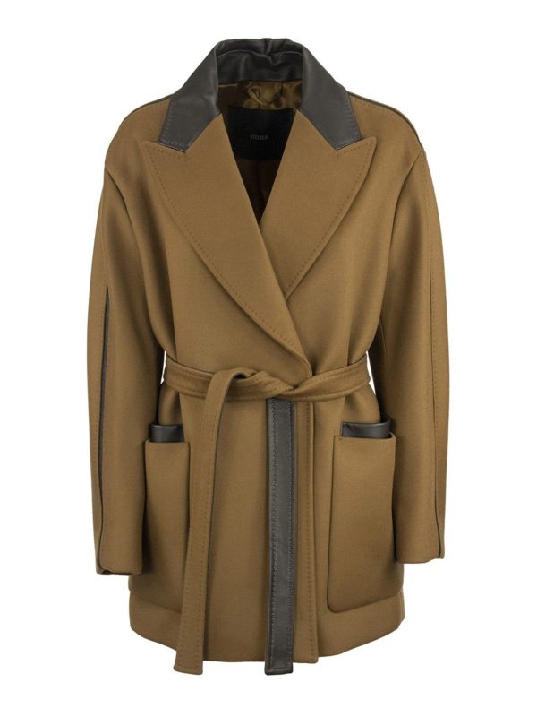 Max Mara: short coats - Mina wool and cashmere jacket