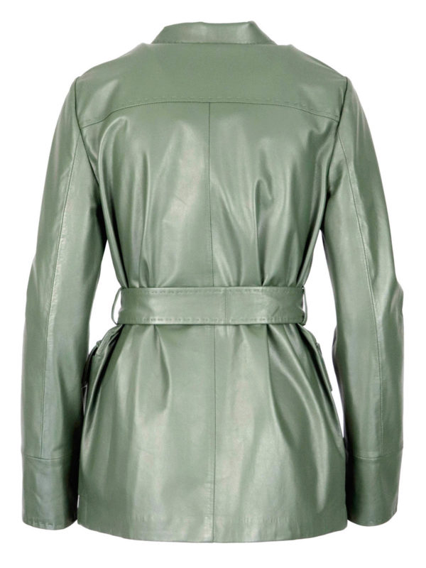 MAX MARA STUDIO: leather jacket online - Oste jacket