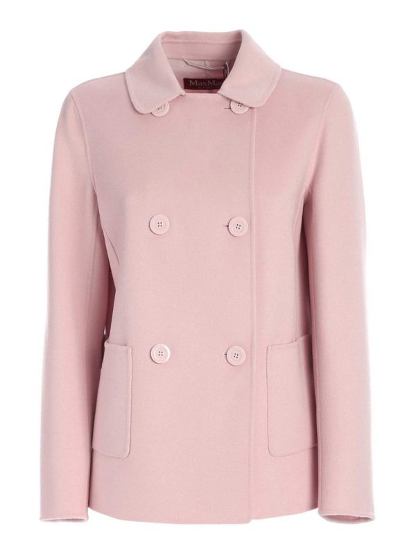 MAX MARA STUDIO: short coats - Cinzia coat in pink