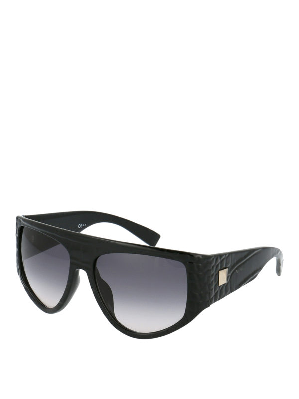 Max Mara: sunglasses - Linda croco texture optyl sunglasses