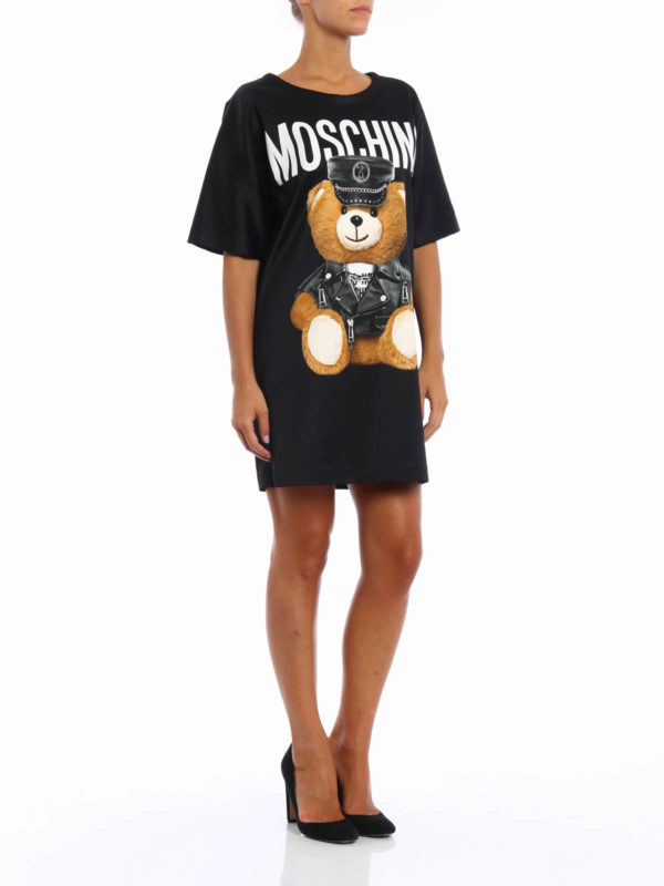 ショートドレス - 黒 shop online: MOSCHINO