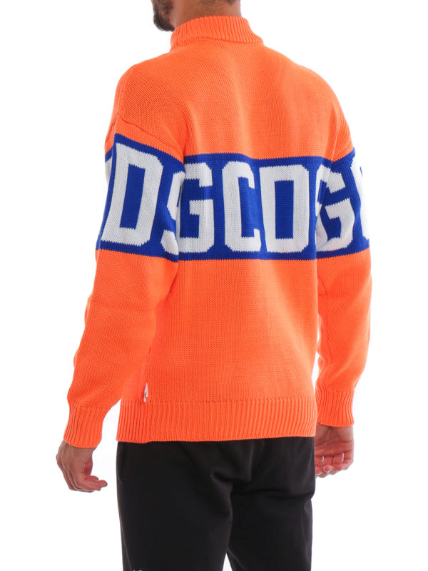 Rundhalspullover - Orange shop online: GCDS
