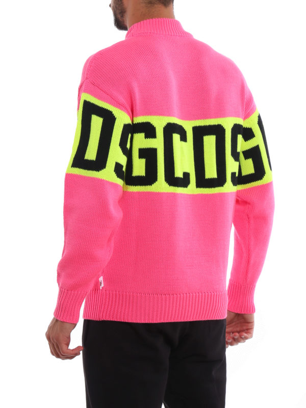 Rundhalspullover - Rosa shop online: GCDS