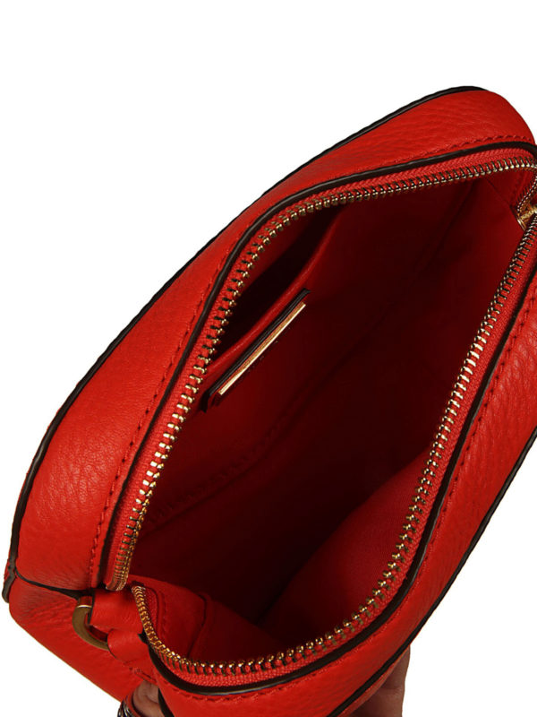 McGraw red leather camera bag shop online: TORY BURCH