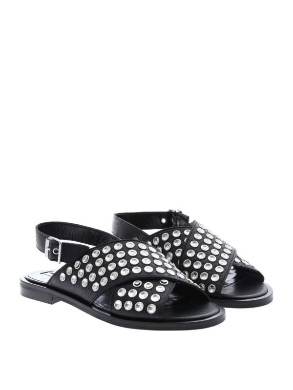 McQ Alexander Mcqueen: sandali online - Sandali Kim neri borchiati