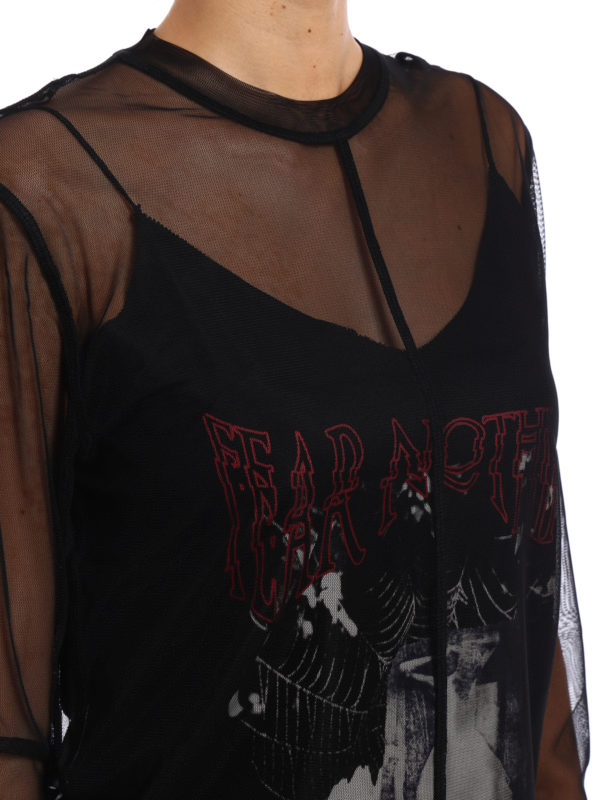 MCQ buy online Fear Nothing double layer T-shirt