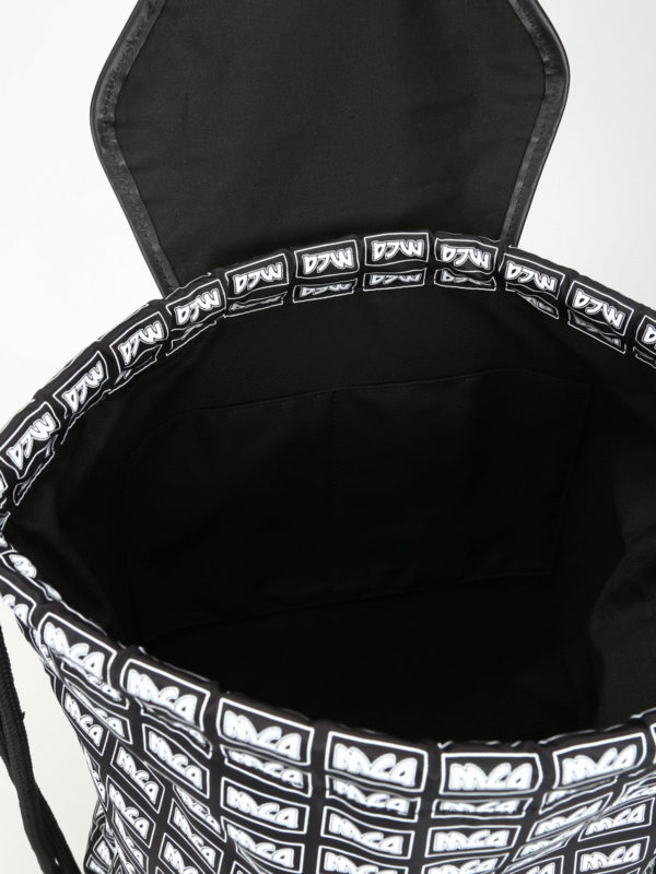 MCQ buy online Mcq print nylon sack backpack