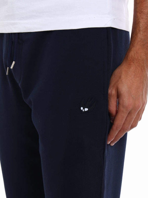 MCQ buy online Swallow patch blue sweatpants