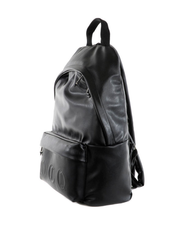 MCQ: backpacks online - Embossed gothic logo backpack