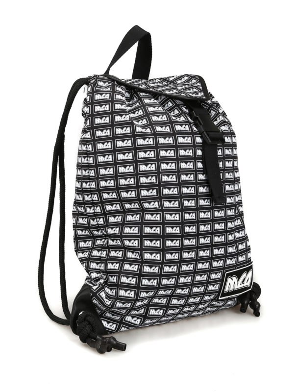 MCQ: backpacks online - Mcq print nylon sack backpack
