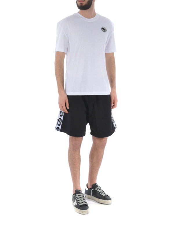 MCQ: t-shirts online - Logo patch white cotton T-shirt