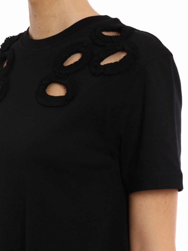 McQ トップス Mcq T-shirt with cut out details - ブラック | 399144RGJ161000