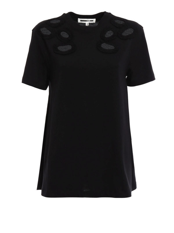 McQ トップス Mcq T-shirt with cut out details - ブラック | 399144RGJ161000