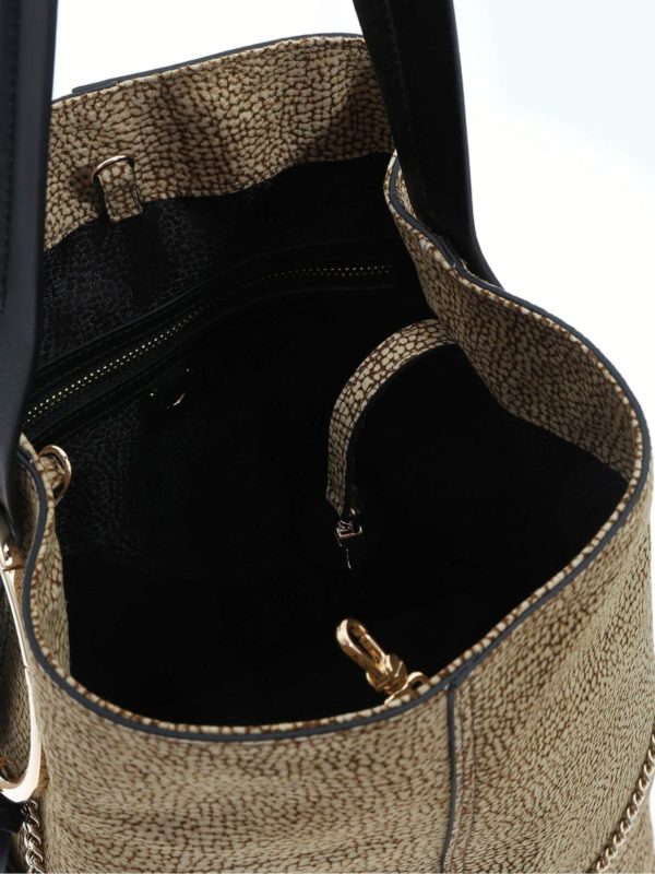 Secchiello Medium Etoile beige e marrone shop online: Borbonese