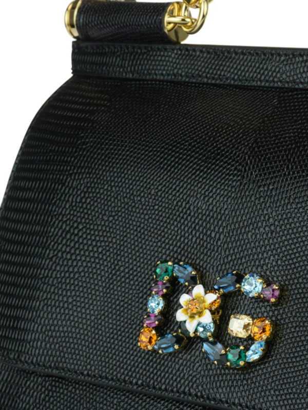 Medium Sicily bag with logo patch shop online: DOLCE & GABBANA