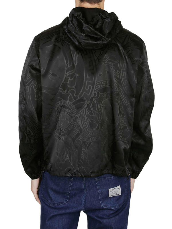 Medusa pattern nylon jacket shop online: VERSACE