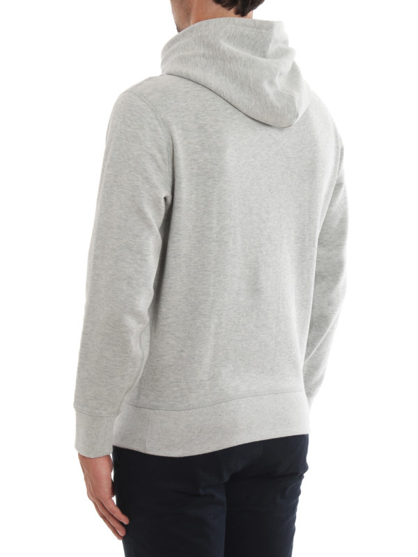 Melange fleece hoodie shop online: POLO RALPH LAUREN