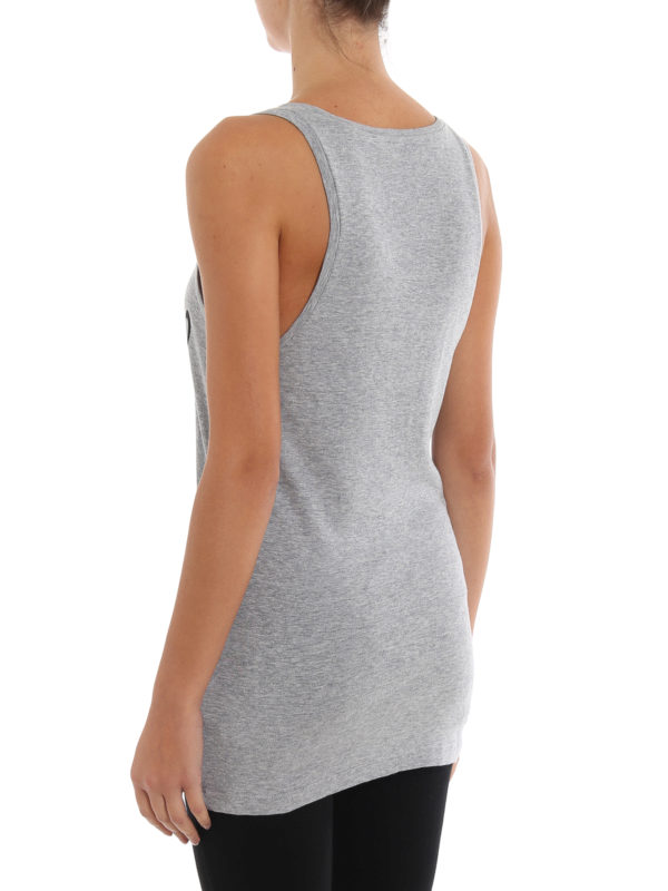 Melange grey over top shop online: DSQUARED2