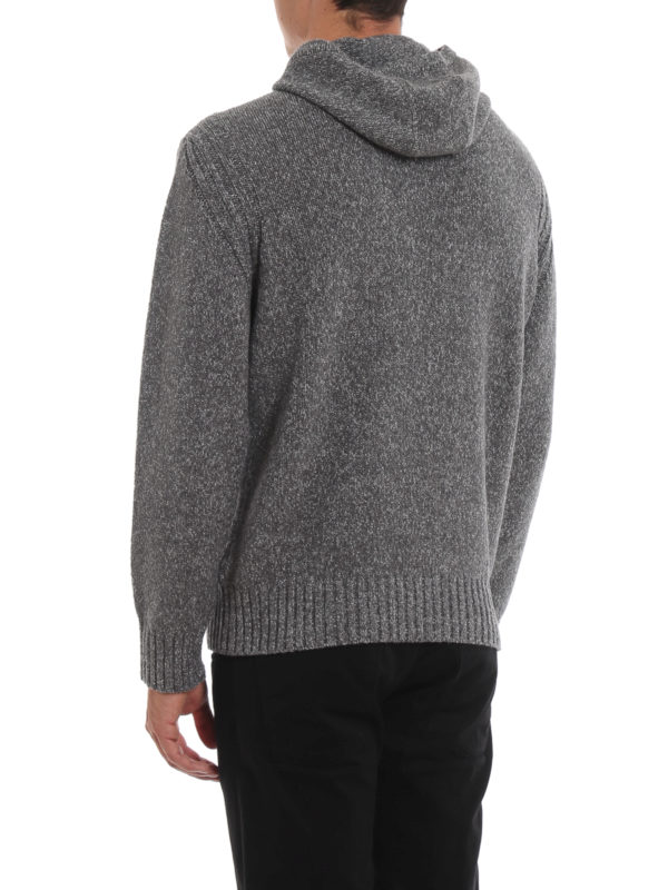 Maglione mélange con cappuccio shop online: Z ZEGNA