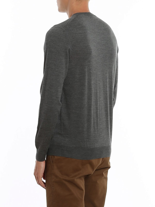 Pull Col Rond - Gris shop online: DRUMOHR