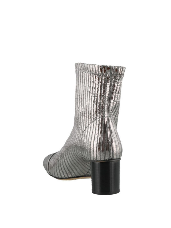 Metallic leather Datsy ankle boots shop online: ISABEL MARANT