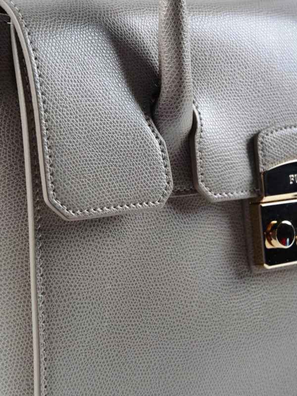 Metropolis medium leather bag shop online: FURLA