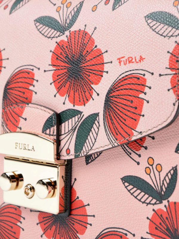 Metropolis poppy patterned bag shop online: FURLA