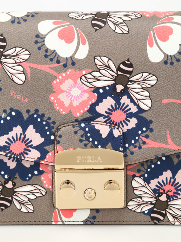 Tracolla Metropolis S con apine shop online: FURLA