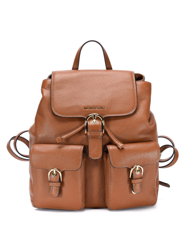 MICHAEL KORS: backpacks - Hammered leather backpack