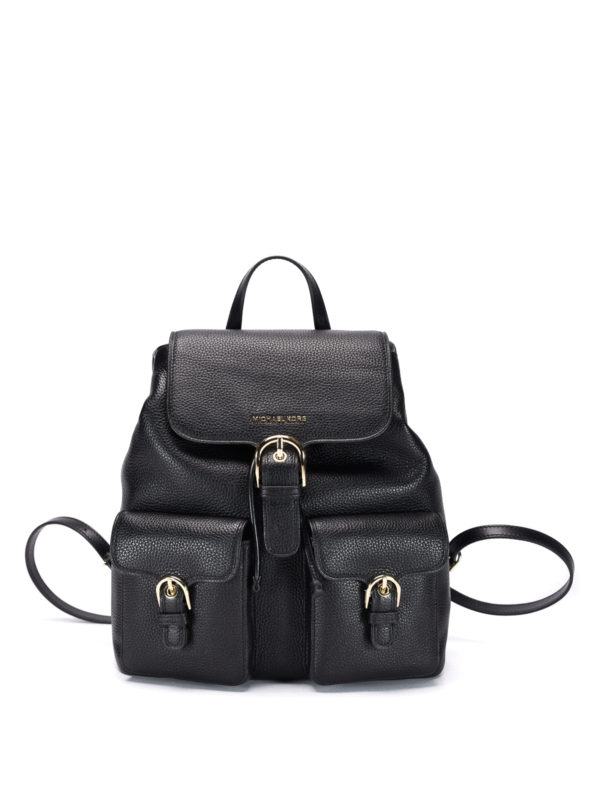 MICHAEL KORS: backpacks - Hammered leather backpack