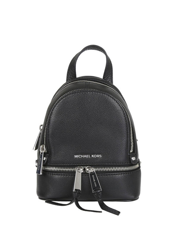 Michael Kors Black Leather Backpack