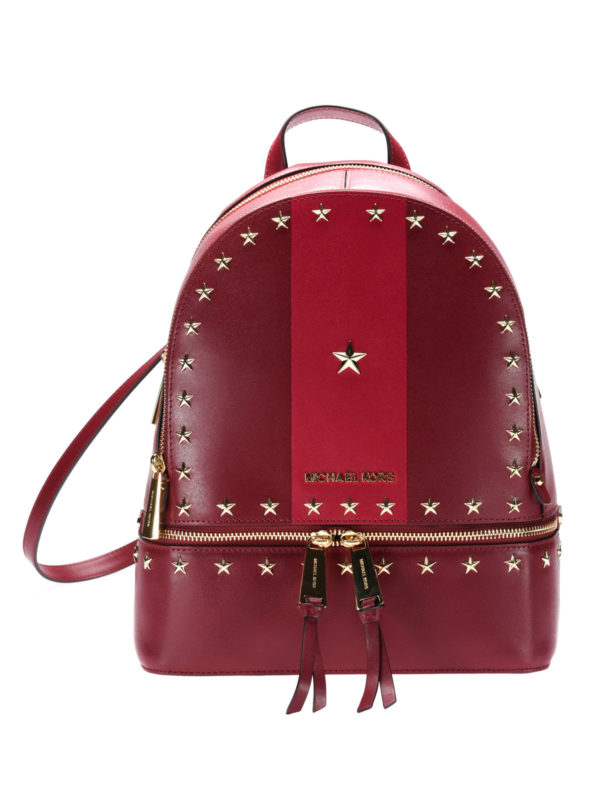 MICHAEL KORS: backpacks - Rhea red backpack