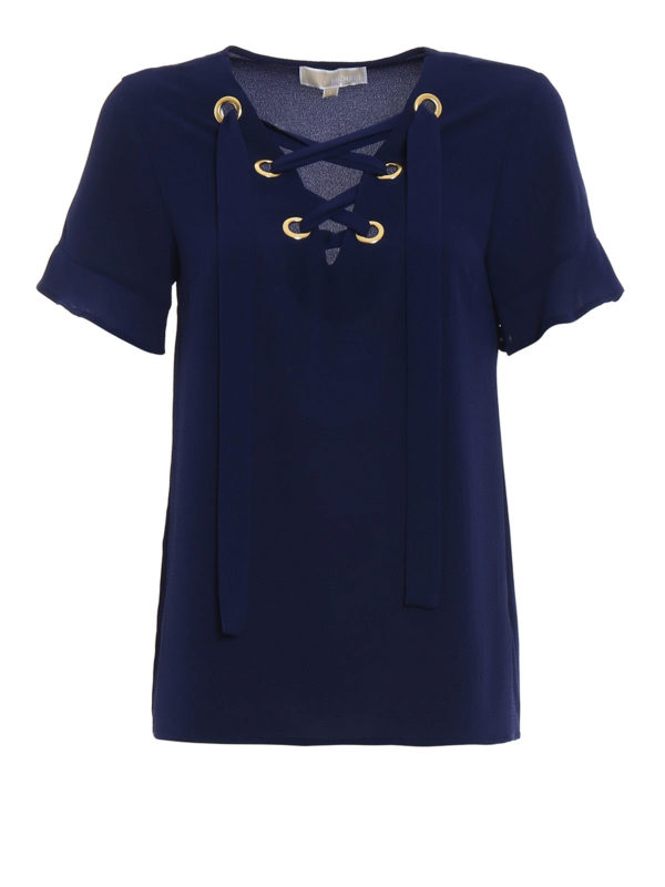 MICHAEL KORS: Blusas - Blusa - Azul