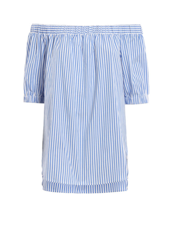 MICHAEL KORS: Blouses - Chemisier Bleu Clair