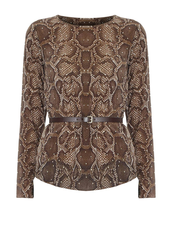 MICHAEL KORS: blouses - Printed sweater