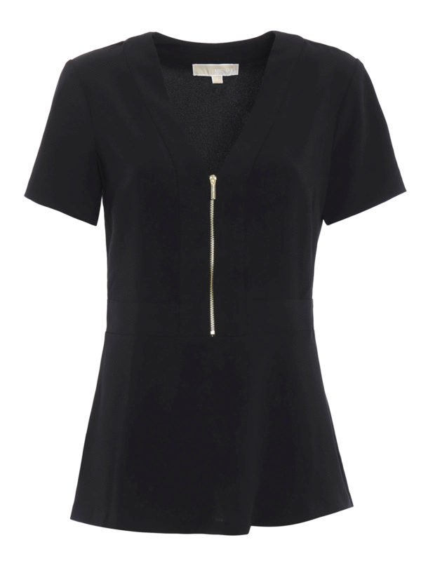 Blusas Michael Kors Blusa Negra MU64KV23V3001 THEBS