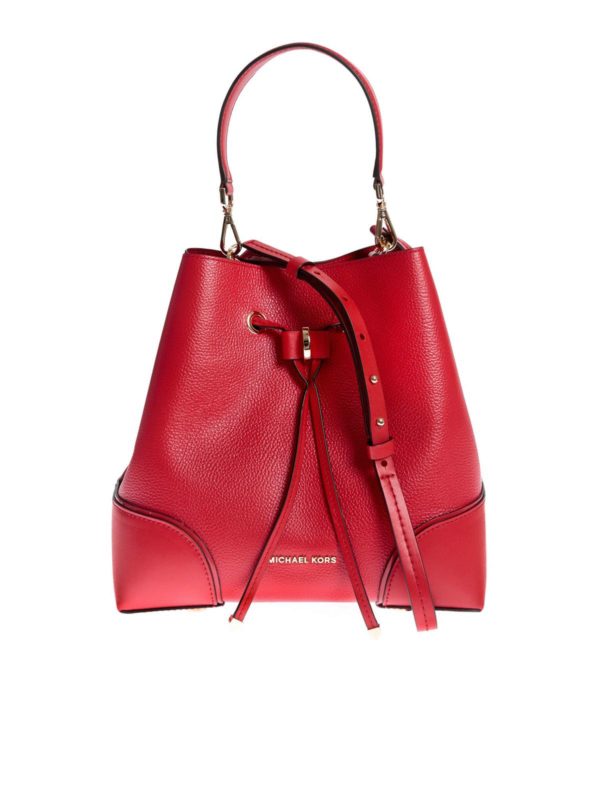 MICHAEL KORS: Bucket bags - Mercer Gallery shoulder bag in red