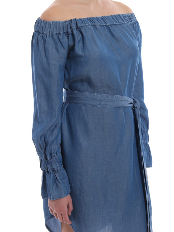 MICHAEL KORS buy online Chambray off-shoulder dress