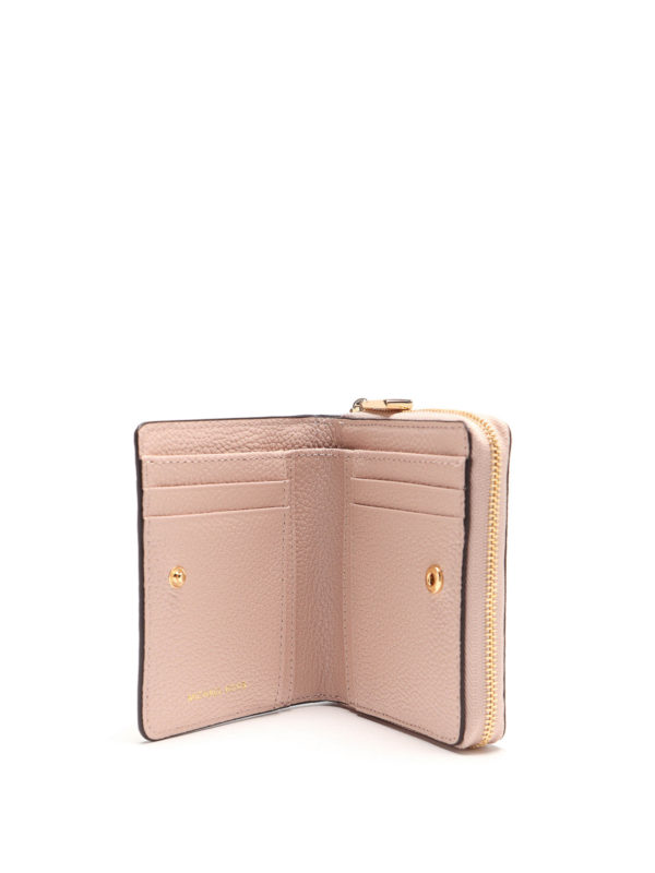 MICHAEL KORS buy online Jet Set medium pink snap wallet