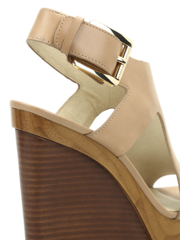 MICHAEL KORS buy online Josephine leather wedges