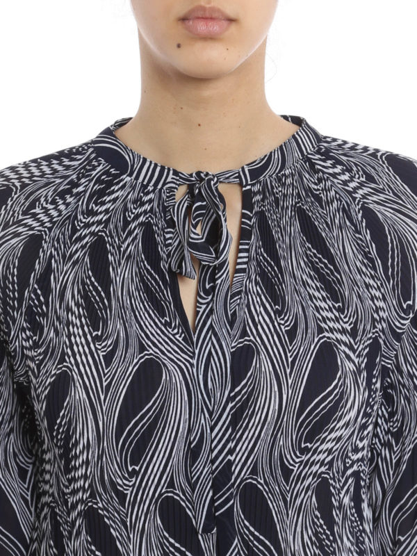 MICHAEL KORS buy online Printed tie-front blouse
