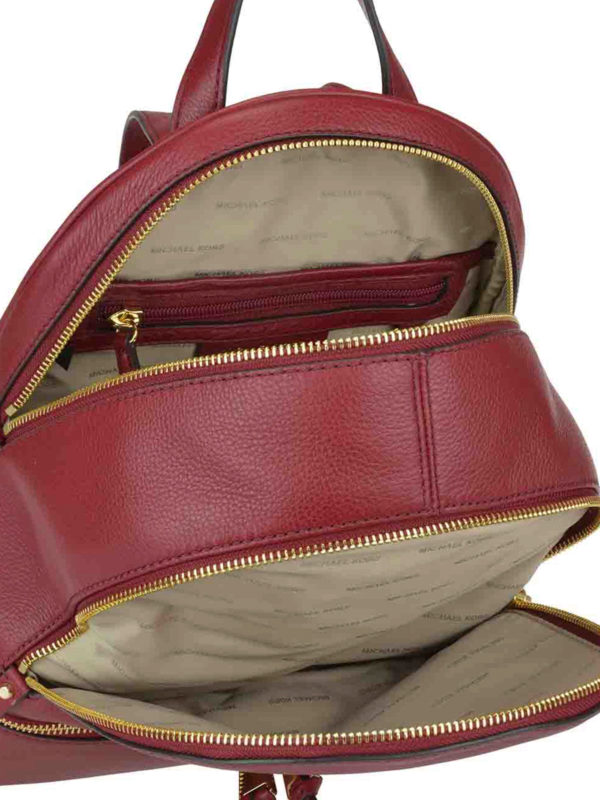 MICHAEL KORS buy online Rhea small dark red backpack