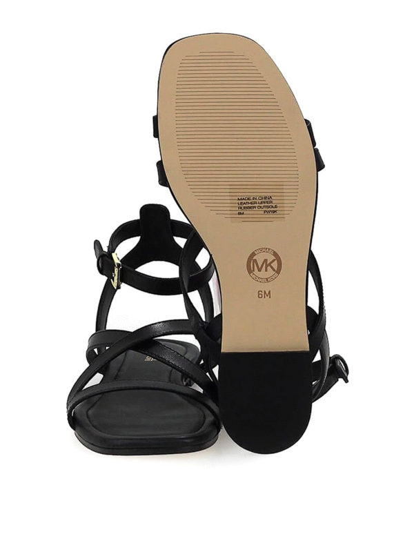 Tasha Flat Sandals Michael Michael Kors Tasha Leather Sandal